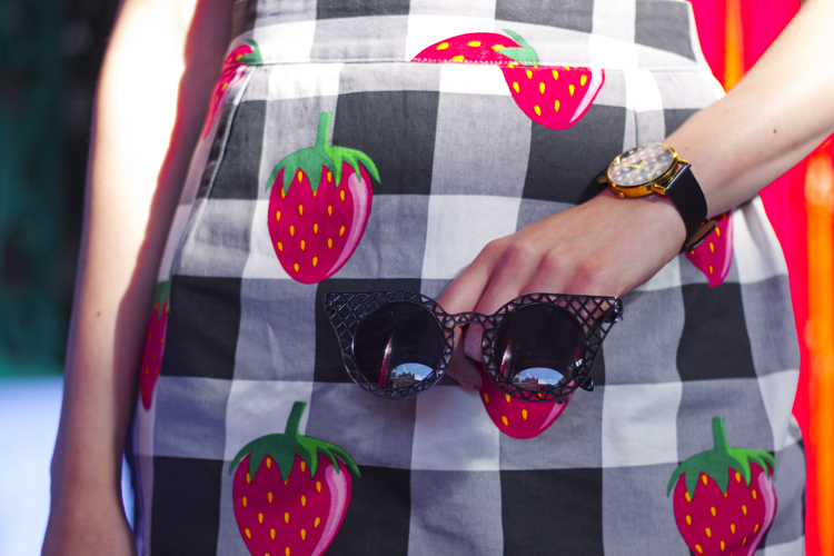 lazy oaf checkered skirt